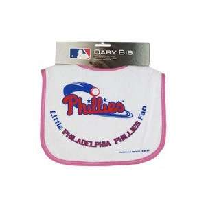  Philadelphia Phillies MLB Pink Baby Bib