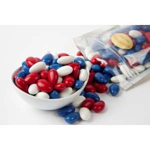 Red, White and Blue Jordan Almonds (1 Pound Bag)  Grocery 