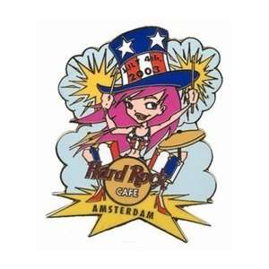  Hard Rock Cafe Pin #20503 Amsterdam 2003 Fourth of July 