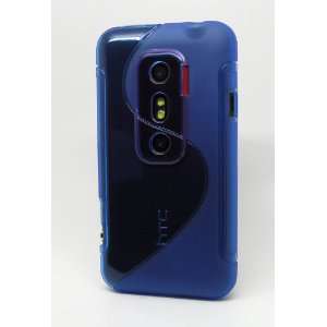   Line Wave Case and Ultra Clear Screen Protector Kit   Blue: Cell