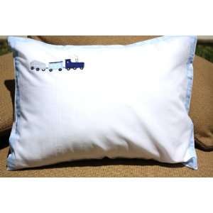 Blue Train Baby Pillow