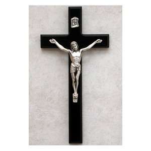 10 Black Silver Hanging Wall Crucifix New Gift Saint 