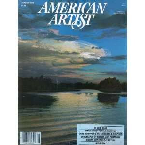American Artist Magazine January 1986, Arthur Chartow, Landscapes by 