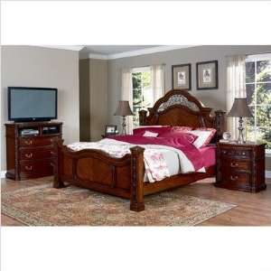  Bundle 15 Terrassa Mansion Bedroom Set in Chestnut Cherry 