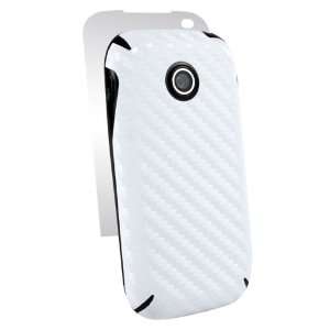  LG Optimus Net Carbon Fiber armor Full Body (White) by BodyGuardz 
