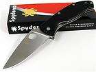 SPYDERCO G 10 TENACIOUS Plain Edge Knife C122GP NEW
