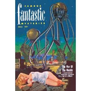  Famous Fantastic Mysteries Tentacled Robots   Poster 