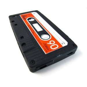  Cassette Tape Design Black Premium Silicon Soft Skin Case Cover 