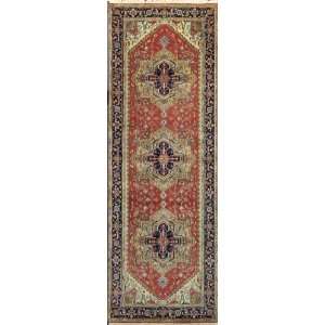   Sale 4x12 Hand Knotted RUG Heriz Wool Runner 