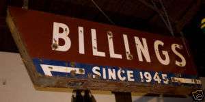 Billings   Vintage Neon Sign   Since 1945  