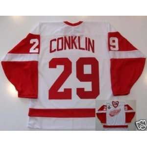 Ty Conklin Detroit Red Wings 2009 Stanley Cup Jersey   Large  