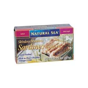 Natural Sea, Skinless Boneless Sardines In Water, 24/4.4 Oz  