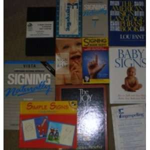  Learn to Sign Lot of Books and VHS: Everything Else