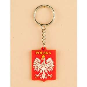  Flexible Keychain   POLSKA Crest: Patio, Lawn & Garden