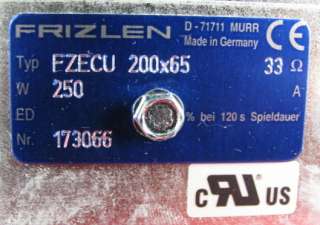 FZECU 200x65 Frizlen D 71711 MURR Component Heater NIB  