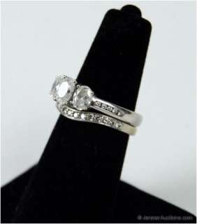 53 TCW Diamond Engagement Ring w/ Matching Diamond Band