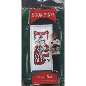  Six Foot Tall Santa & Mrs. Clause Plastic Door Panel: Home 