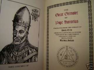 OCCULT GRIMOIRE of POPE HONORIUS BLACK MAGIC RITUAL 1st  