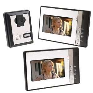  7 Inch Video Door Phone Doorbell Intercom Kit 1 camera 2 monitor 