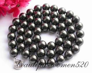 gems info nature 34 14mm round tahitian black south sea shell pearl 