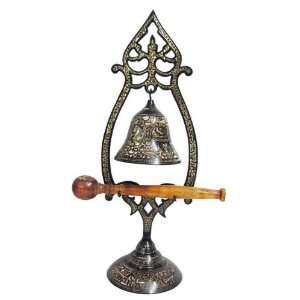 Decorative Brass Metal Carved Dinner Table Bell 18 Free Shipping Home 