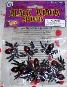 Black Widow Spiders Halloween Decoration Bugs Insects  