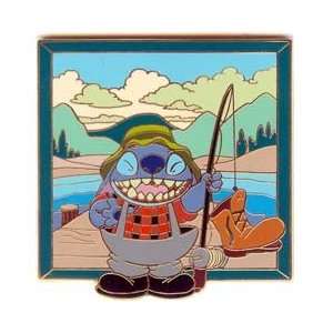  Disney Pins Stitch Fishing Boot Pole: Toys & Games