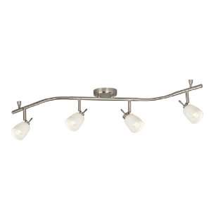  Galaxy Lighting 755615BN/WH 4 Light Halogen Flexible Track 