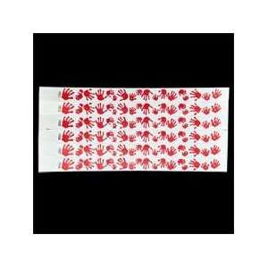  Wrist Tickets   Red Hand Prints Design   100 tickets per 