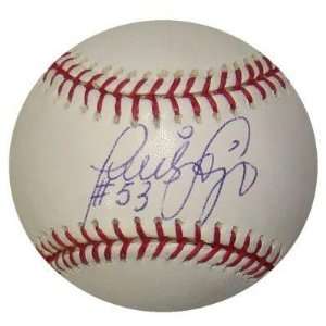 Luis Sojo #53 SIGNED MLB Baseball 05 Yankees W.S. Champ NM/MT 