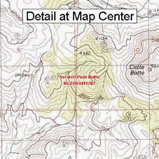 USGS Topographic Quadrangle Map   Scratch Post Butte 