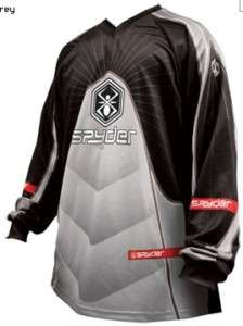 PAINTBALL NEW SPYDER 09 JERSEY GREY XL *BLOWOUT*  