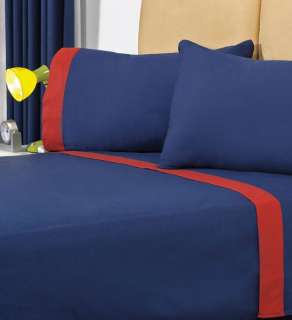 Boys Soccer Blue Comforter Sheets Bedding Set Twin 7pc  