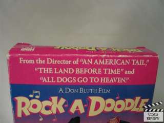 Rock A Doodle VHS Glen Campbell; Don Bluth 026359070136  