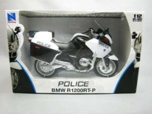 BMW R1200RT P POLICE MOTORCYCLE BIKE 1:12 DIECAST NEW  