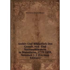   German Edition) (9785877285255) Mannheim Nationaltheater Books