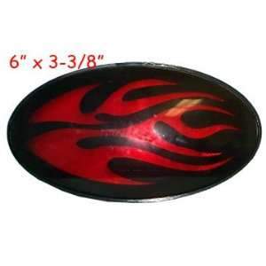    Red Flame LED 2 Hitch Trailer Cover Brake Light: Automotive