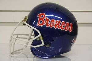 1990s Boise State Broncos AIR Game Used NCAA Football Helmet  See Pics 