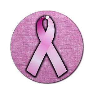  Ornament (Round) Breast Cancer Pink Ribbon: Everything 