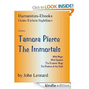 Guide to Tamora Pierce The Immortals (Genre Fiction Sightlines 
