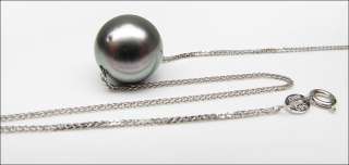 GRAY PUPLE 11.2MM TAHITIAN PEARL/G14K W NECKLACE  