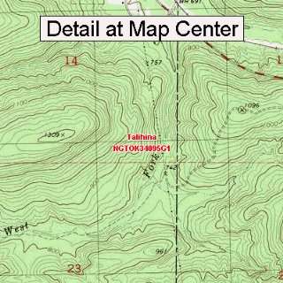 USGS Topographic Quadrangle Map   Talihina, Oklahoma (Folded 