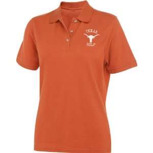   Texas Longhorns Womens Dark Orange Golf Polo Shirt