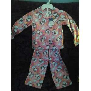   : Hello Kitty Toddler Sleepwear Size S(6) Girl Pajamas: Toys & Games