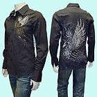 New MENS T Shirt Gothic Design Fleur De Lis w Wing L items in Fashion 