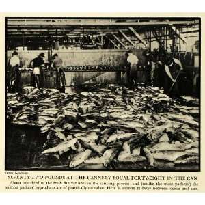  1935 Print Salmon Canning Food Seafood Fish Galloway Meat 