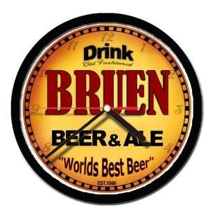  BRUEN beer and ale cerveza wall clock: Everything Else