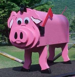 PIG MAILBOX PIGS MAILBOXES HOG HOGS SWINE POSTAL BOX  