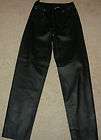NEWPORT NEWS JEANOLOGY COLLECTION BLACK LEATHER STRAIGH