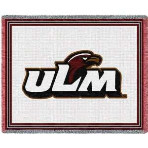   Monroe Warhawks Throw Rectangle 48.00 x 69.00 Area Rug: Home & Kitchen